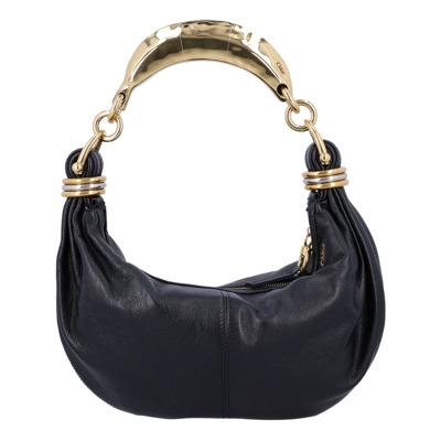 Zwarte Small Bracelet Hobo Tas Chloé , Black , Dames