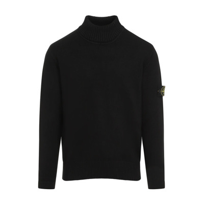 Zwarte Sweater Aw24 Herenmode Stone Island , Black , Heren