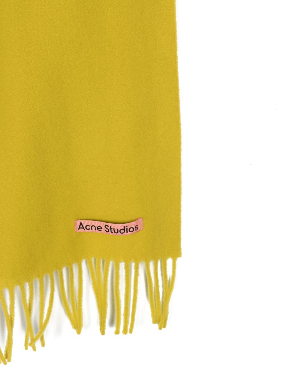 Acne Studios Sjaal met franje - Geel