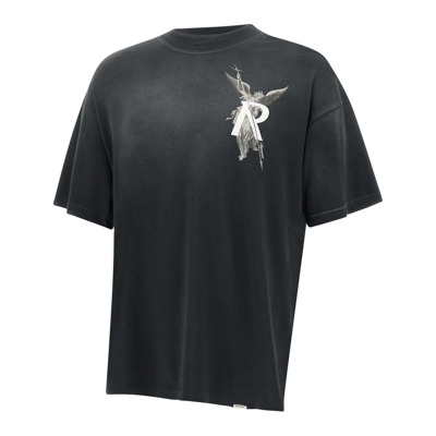 Archangel Zwart T-shirt en Polo Represent , Black , Heren