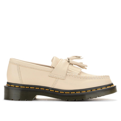 Beige Virginia Leren Mocassin met Franjes Dr. Martens , Beige , Dames