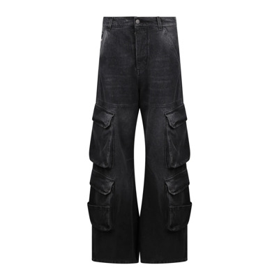 Cargo Katoenen Jeans met Meerdere Zakken Diesel , Gray , Dames