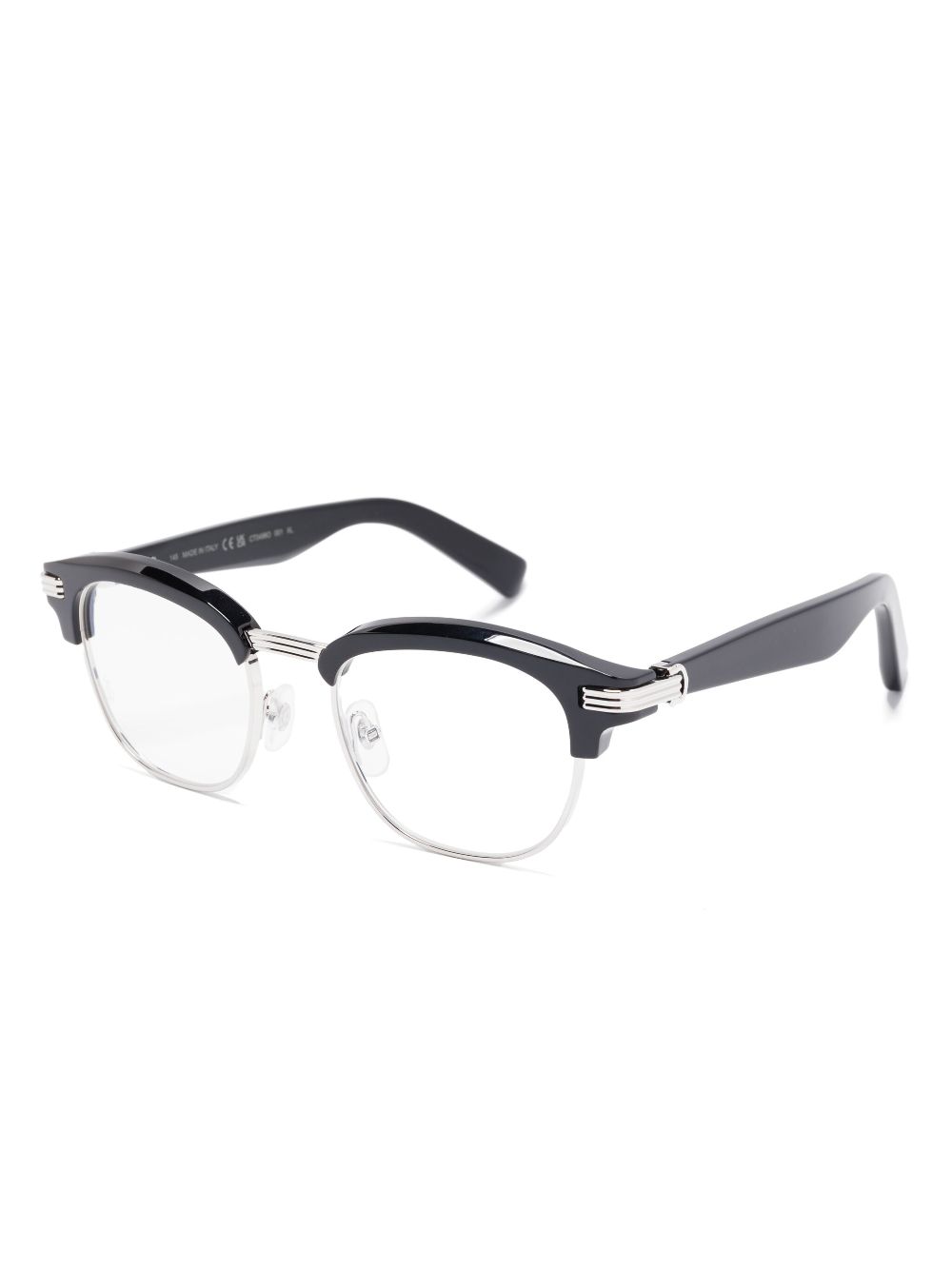 Cartier Eyewear Bril met wayfarer montuur - Zwart