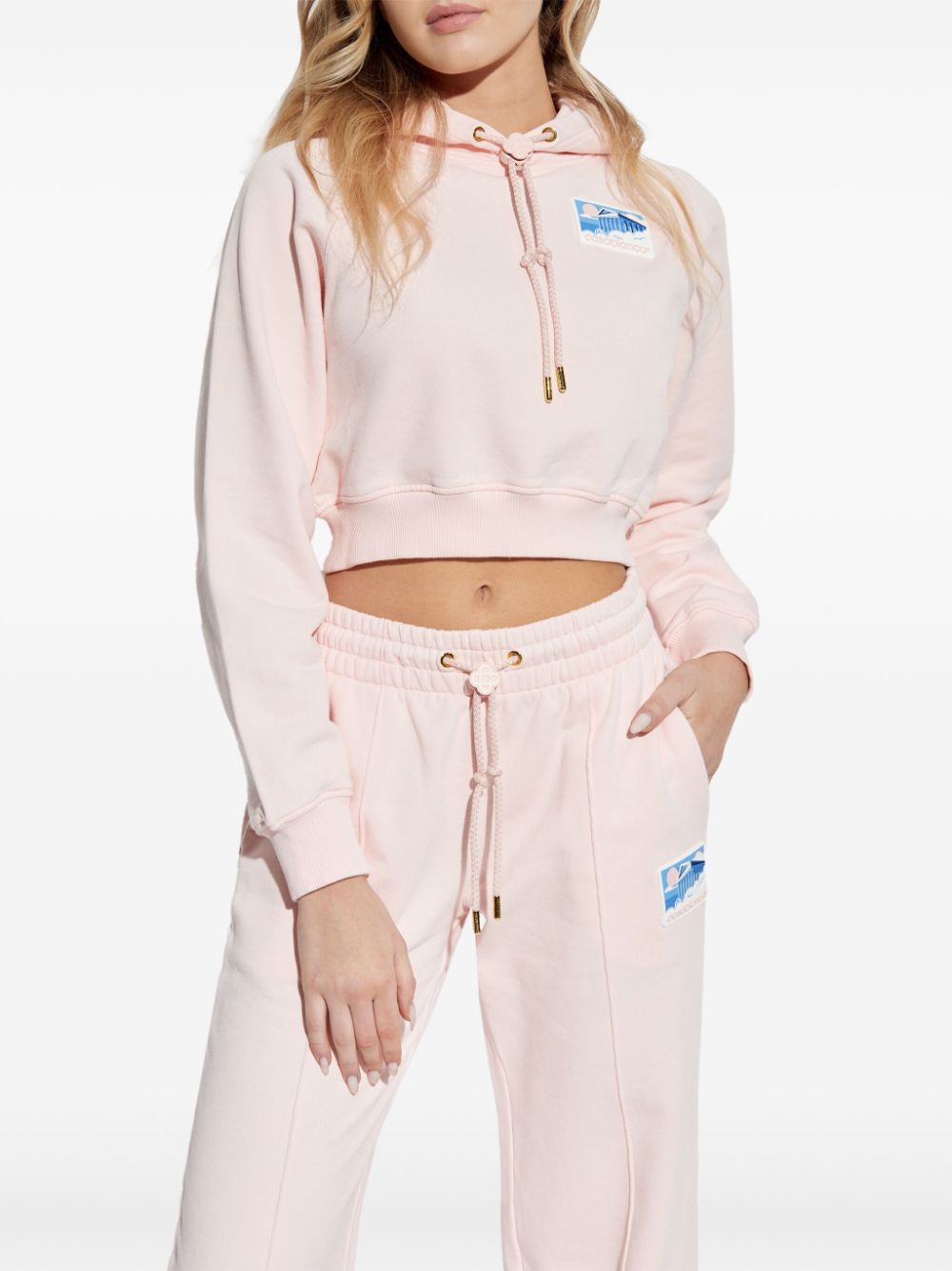 Casablanca Greek Temple hoodie - Roze