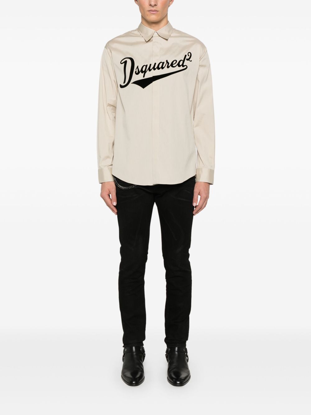 DSQUARED2 Broek met kettingdetail - Zwart