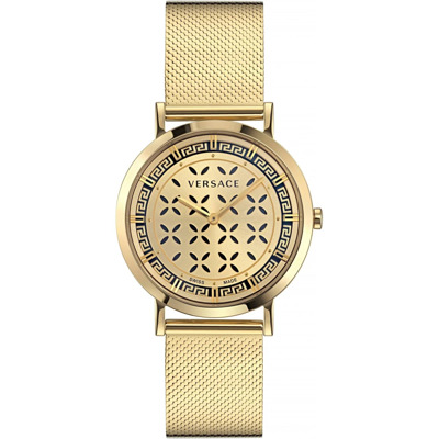 Dames Quartz Horloge Nieuwe Generatie Goudkleur Versace , Yellow , Dames