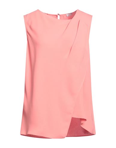 Diana Gallesi Woman Top Salmon pink Size 10 Polyester