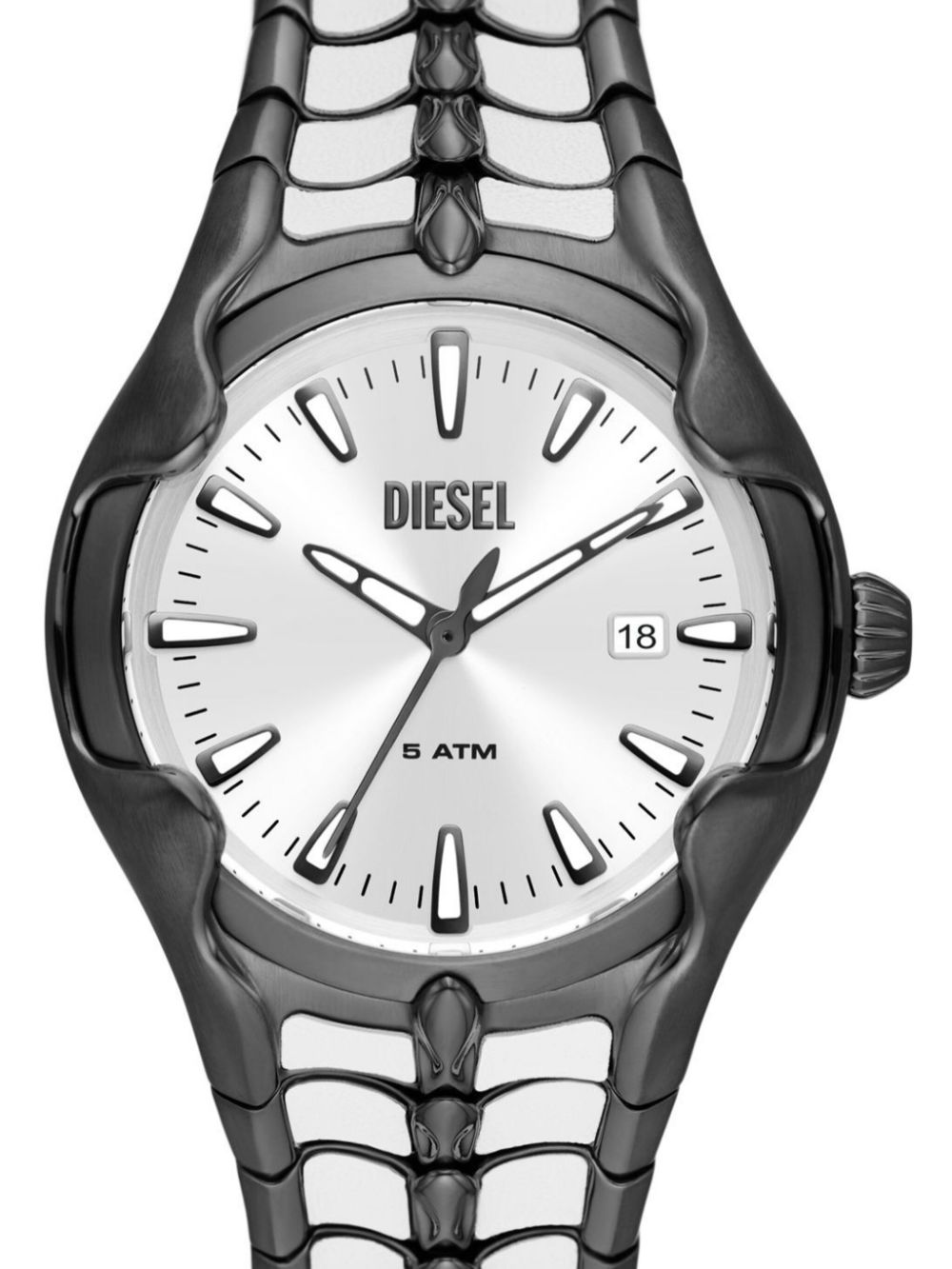 Diesel Dz2184 Limited Edition Vert 44mm horloge - Zilver