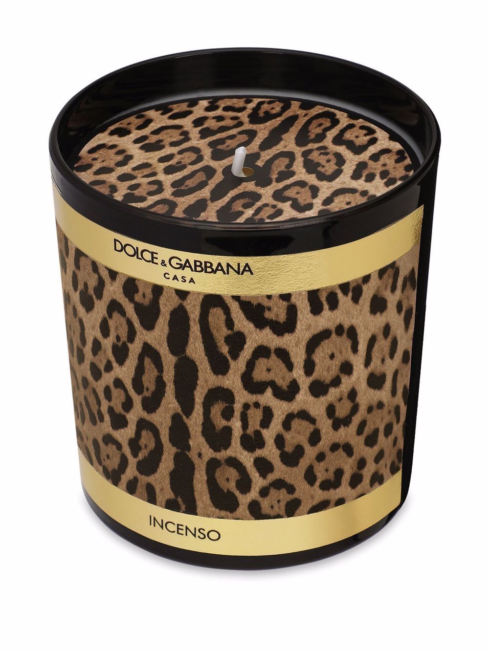 Dolce & Gabbana Geurkaars met luipaardprint - Zwart