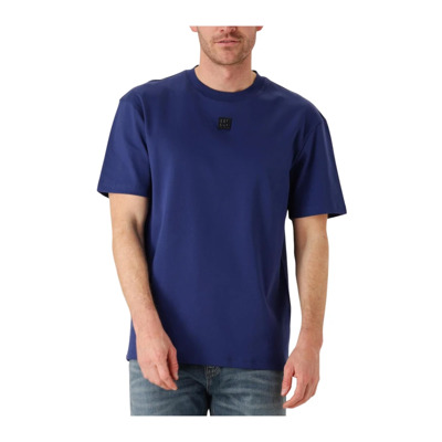 Donkerblauwe Heren Polo & T-shirt Hugo Boss , Blue , Heren