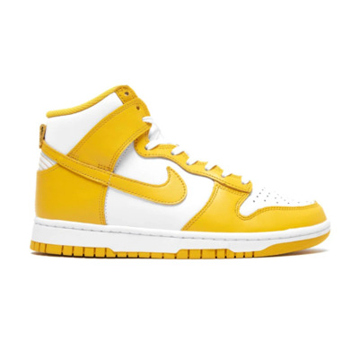 Donkere Hoge Leren Sneakers Nike , Yellow , Heren