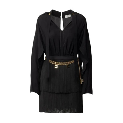 Elegante Jurk voor Speciale Gelegenheden Elisabetta Franchi , Black , Dames