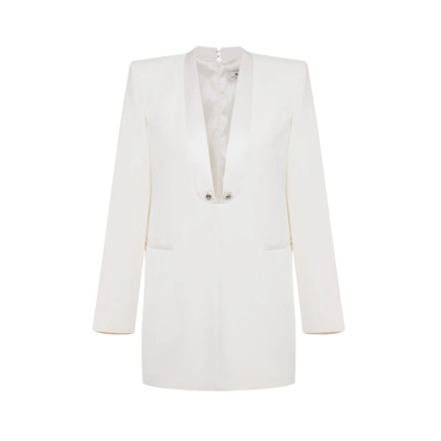 Elegante Jurk voor Speciale Gelegenheden Elisabetta Franchi , White , Dames