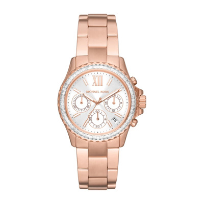 Everest Armbandhorloge met Glasstenen Michael Kors , Pink , Dames