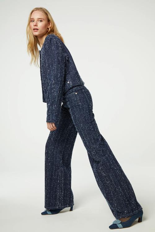 Fabienne Chapot Jeans Thea Wide Leg Tweed | Dark