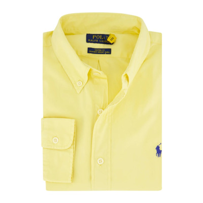 Gele casual overhemd met button-down kraag Polo Ralph Lauren , Yellow , Heren