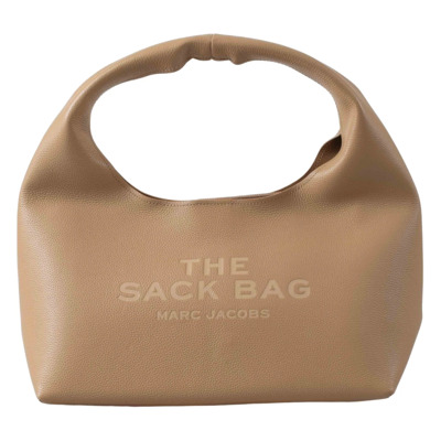 Gestructureerde Leren Zak Tas Marc Jacobs , Brown , Dames