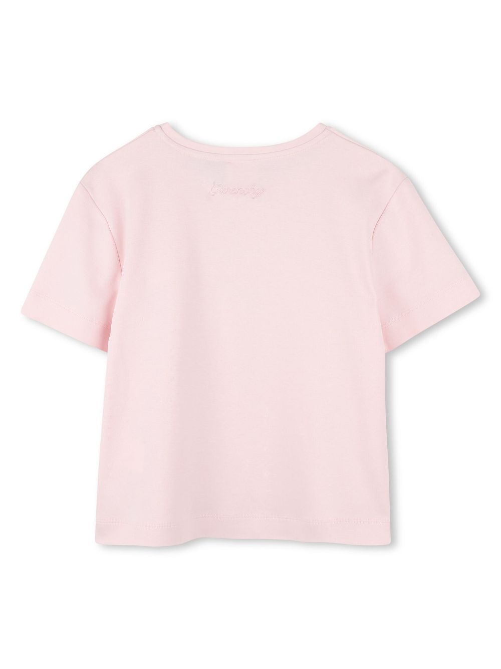 Givenchy Kids T-shirt met logoplakkaat - Roze