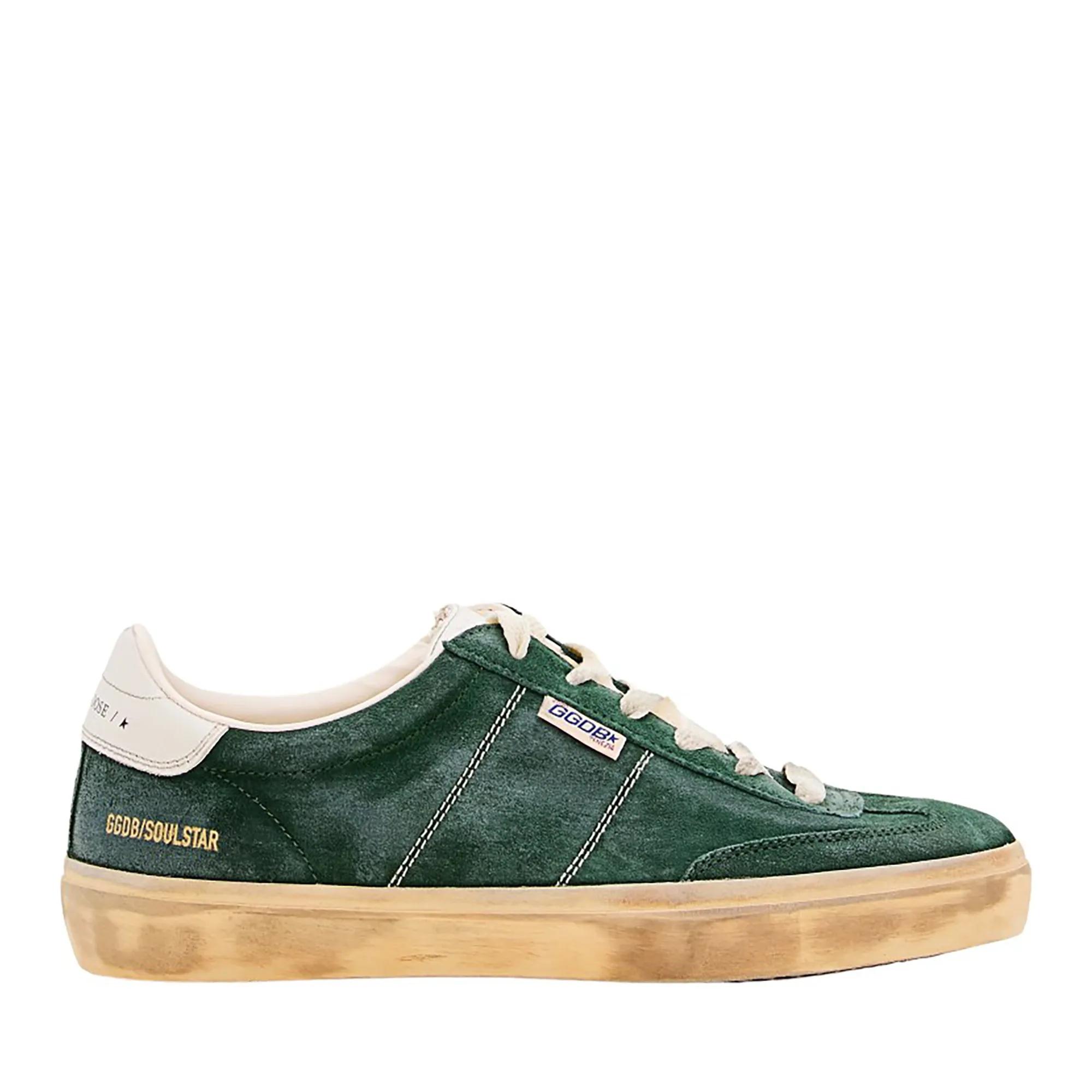 Golden Goose Low-Top Sneakers - Soul-Star Suede Sneakers in groen