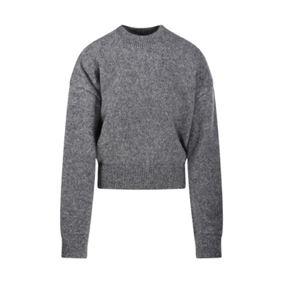 Grijze Gebreide Trui Jacquemus , Gray , Dames