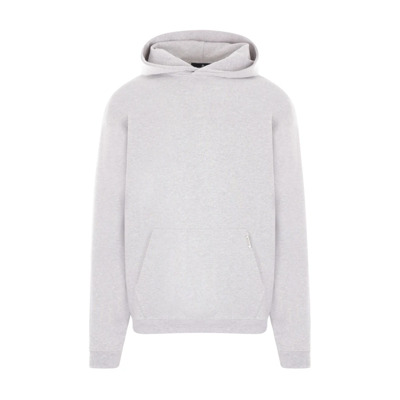 Grijze Melange Hoodie met Ribdetails Represent , Gray , Heren