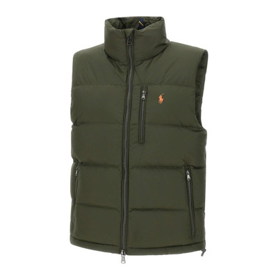 Groene Donsgevulde Heren Vest Jas Polo Ralph Lauren , Green , Heren