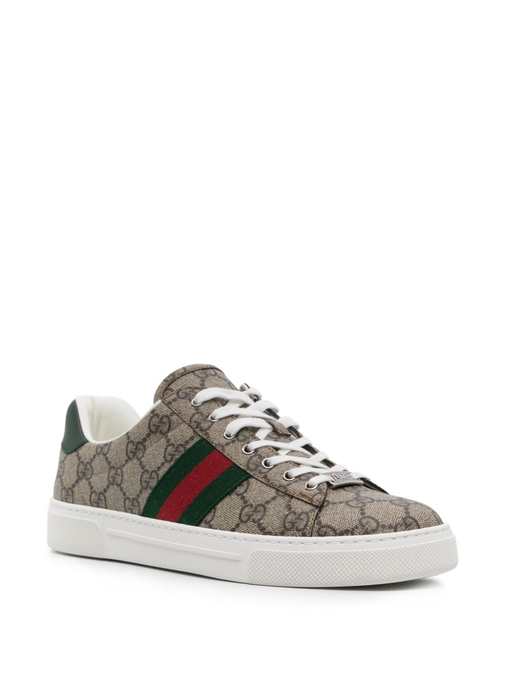 Gucci Ace sneakers met vlakken - Beige