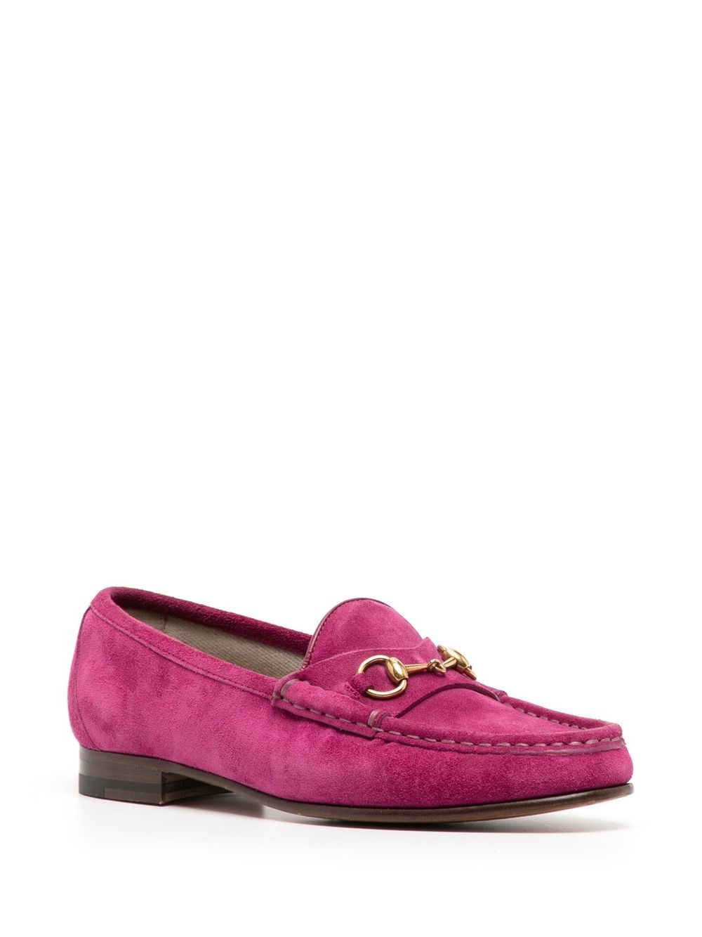 Gucci Loafers met goudkleurig detail - Paars