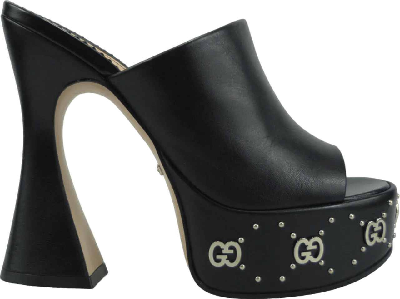 Gucci Pumps & high heels - Sandalo Slider nero In Pelle in zwart