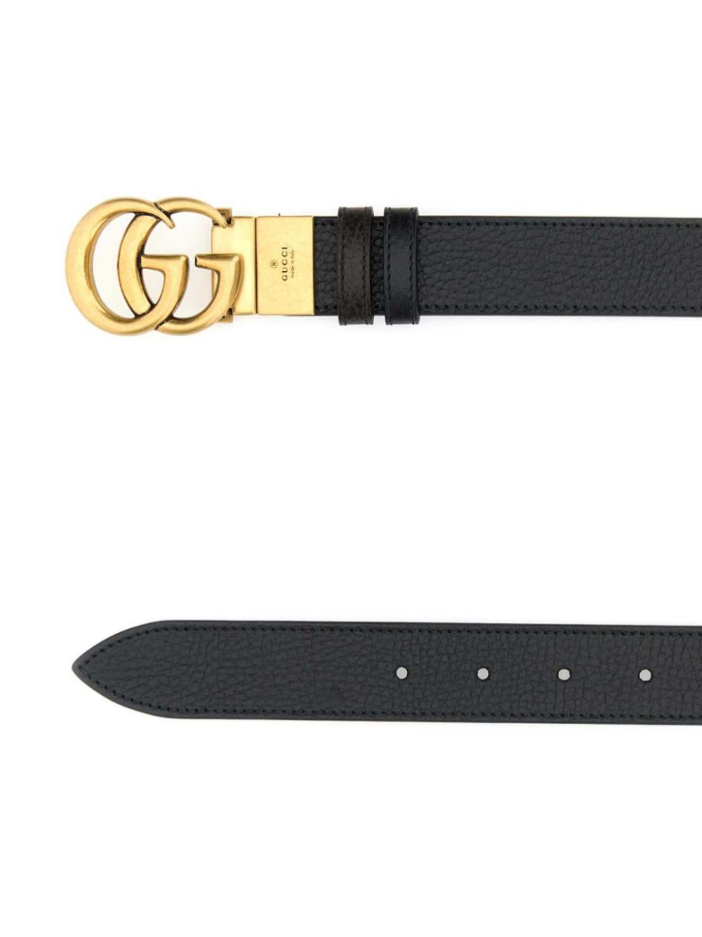 Gucci Riem met GG gesp - Zwart