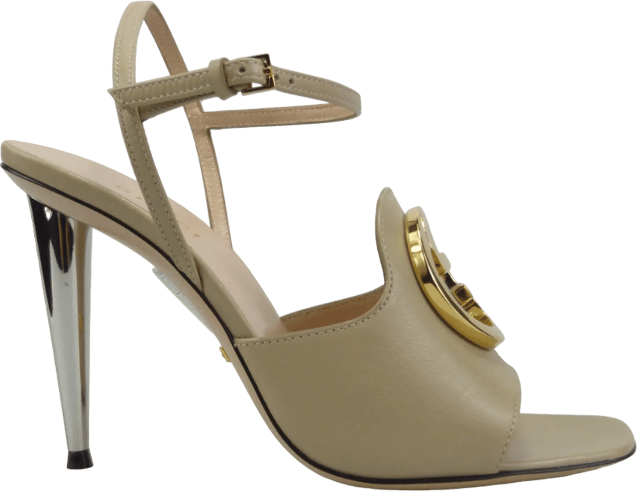 Gucci Sandalen - Sandalo con tacco Blondie beige in beige