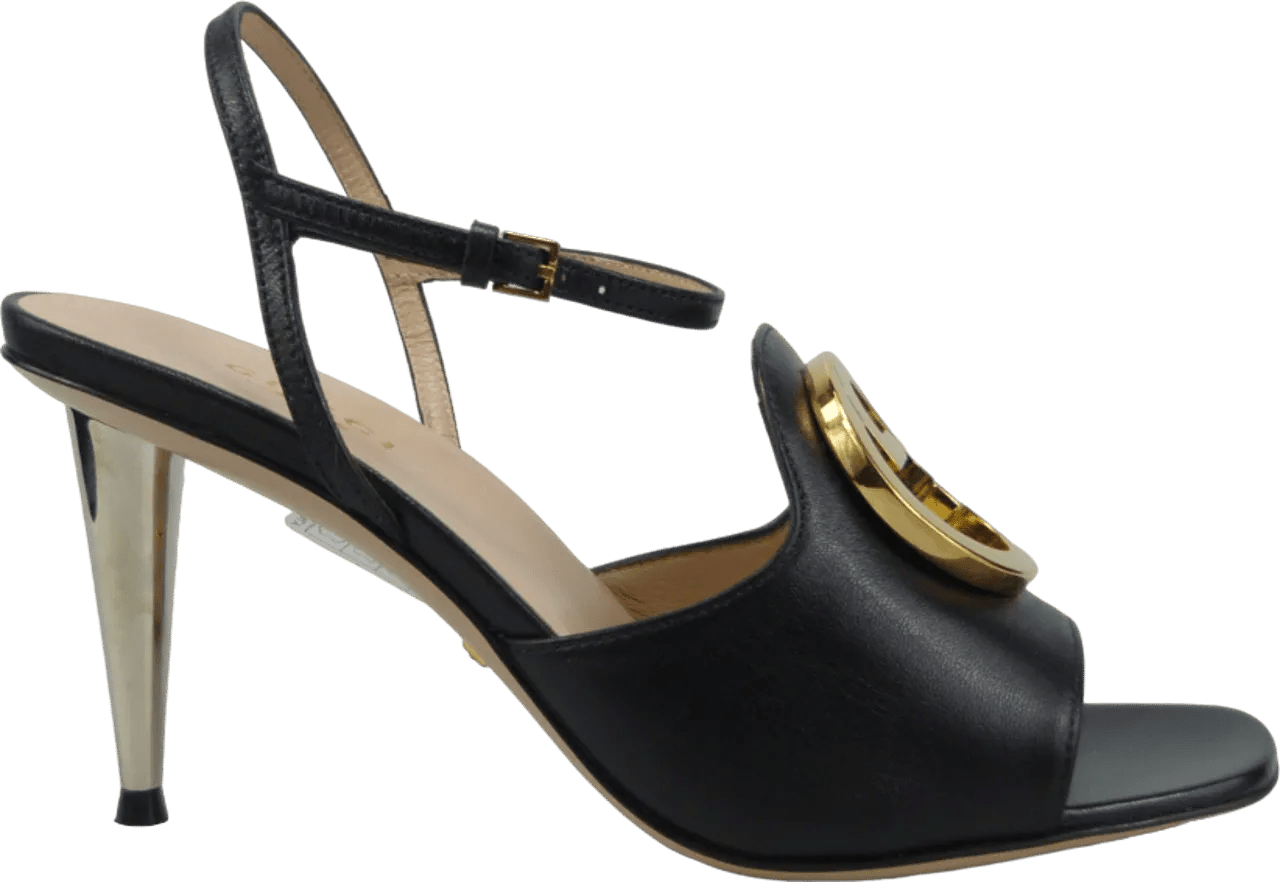 Gucci Sandalen - Sandalo con tacco Blondie nero in zwart