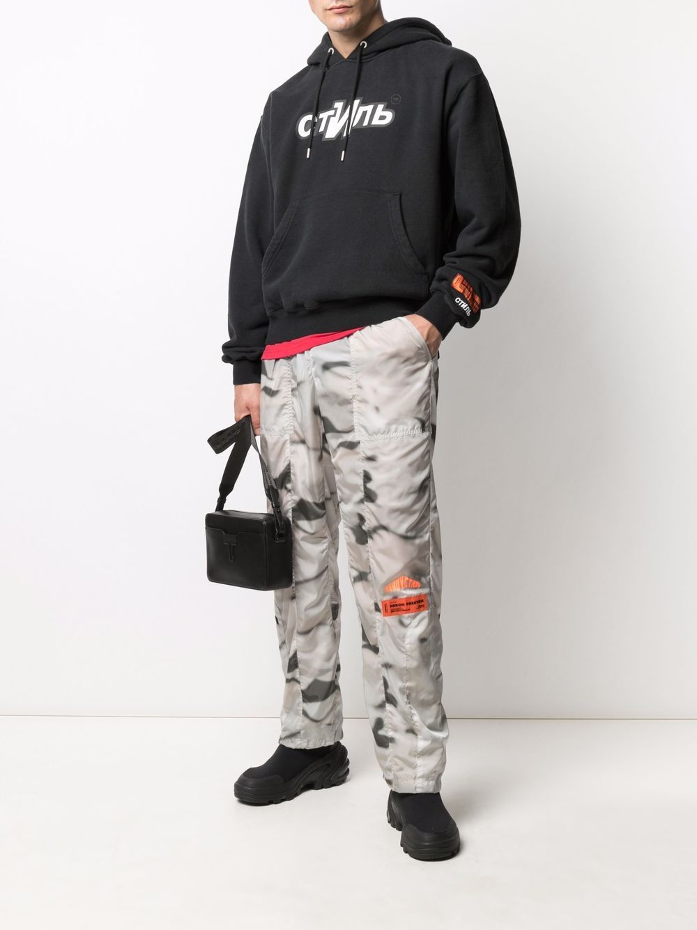 Heron Preston Hoodie met logoprint - Zwart