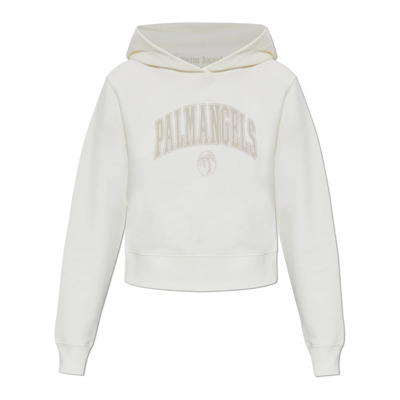 Hoodie Palm Angels , White , Dames