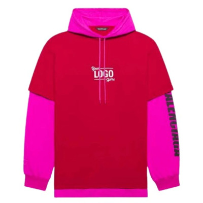 Hoodie Rood Fucsia Unisex Balenciaga , Pink , Dames