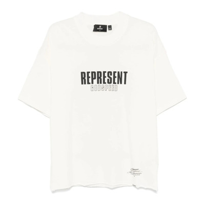 Ivory White Tonal T-shirt Jersey Represent , White , Heren