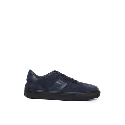 Katoen Elastan Sneakers Tod's , Blue , Heren