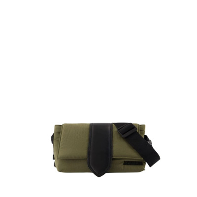 Khaki Katoen Crossbody Messenger Tas Jacquemus , Green , Heren