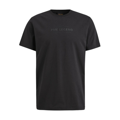 Korte mouw ronde hals heren T-shirt PME Legend , Black , Heren