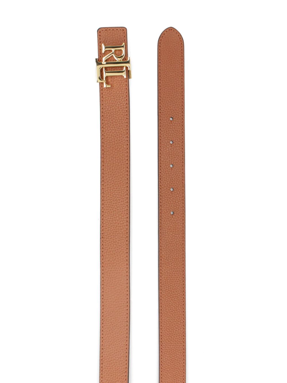 Lauren Ralph Lauren Leren riem - Bruin