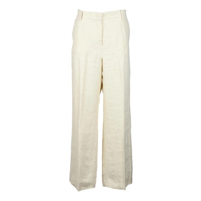 Linnen Weekend Broek Max Mara Weekend , White , Dames