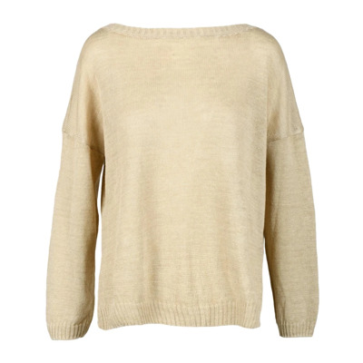 Linnen Weekend Gebreide Top Max Mara Weekend , Beige , Dames