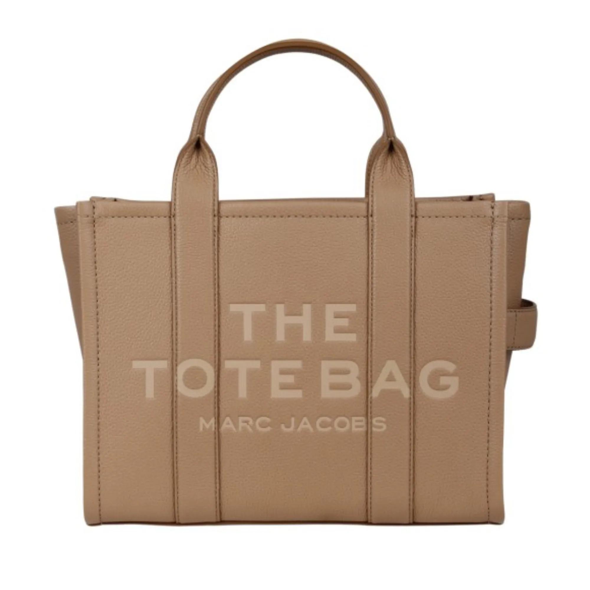 Marc Jacobs Totes & shoppers - The Leather Medium Tote Bag in bruin