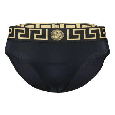 Medusa Greca Zwembroek Versace , Black , Heren