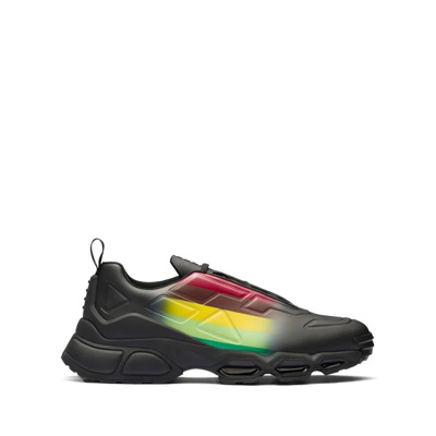 MultiColour Platte Schoenen met Logo Detailing Prada , Multicolor , Heren