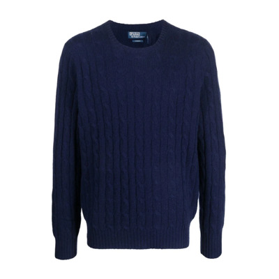 Navy Blue Pullover Sweater Ralph Lauren , Blue , Heren