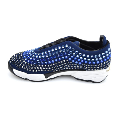 Neopreen/Strass Sneaker Pinko , Blue , Dames