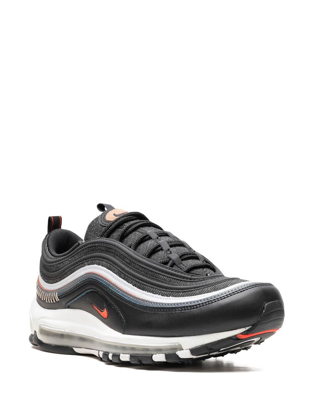 Nike Air Max 97 "Black/Bright Crimson" sneakers - Zwart