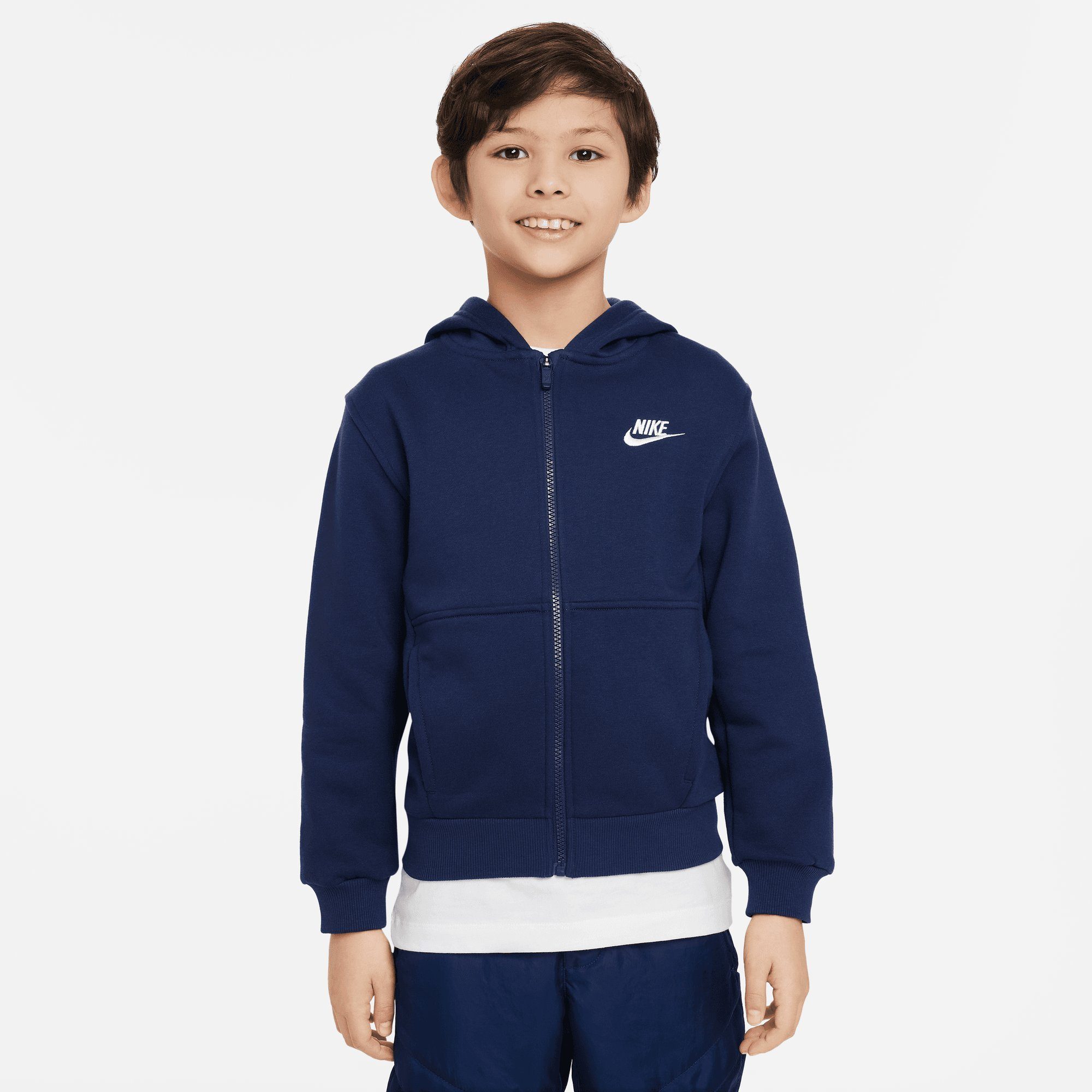 Nike Sportswear Capuchonsweatvest CLUB FLEECE BIG KIDS' FULL-ZIP HOODIE