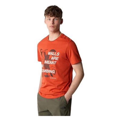 Outdoor Grafisch T-shirt The North Face , Red , Heren